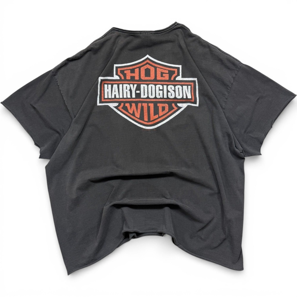 Vintage Big Dogs T Shirt Mens Black 3XL Hairy Dogison Hog Harley Inspired Tee